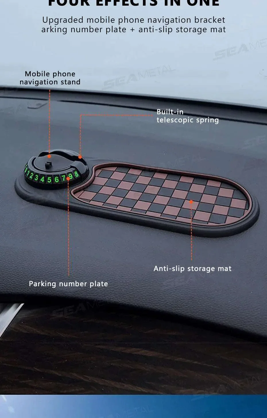 Anti-Slip Car Dashboard Phone Holder - Image 9