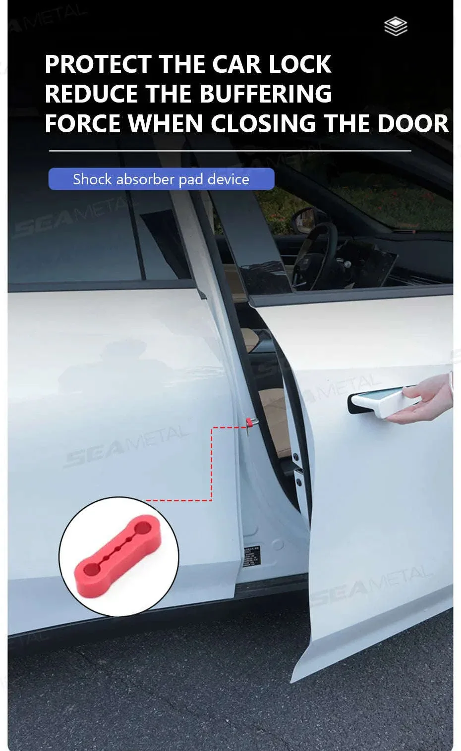 Car Door Buckle Cushion Pad - Image 11