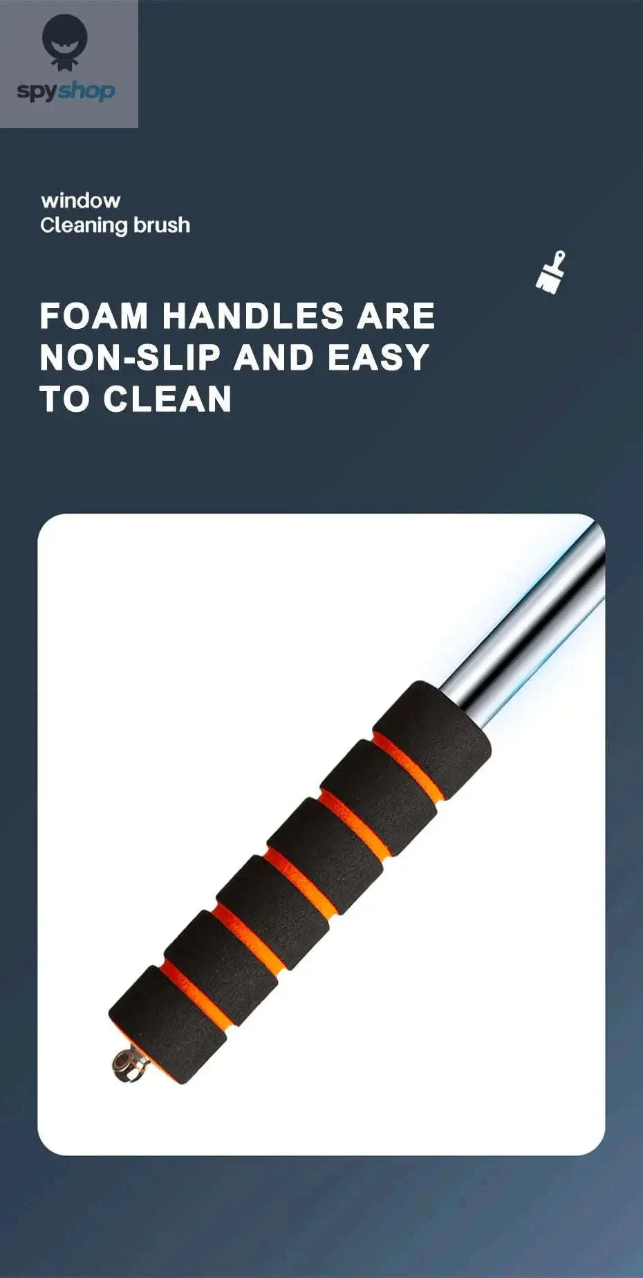 Telescopic Car Windshield Cleaning Brush for Clear Glass - Image 12