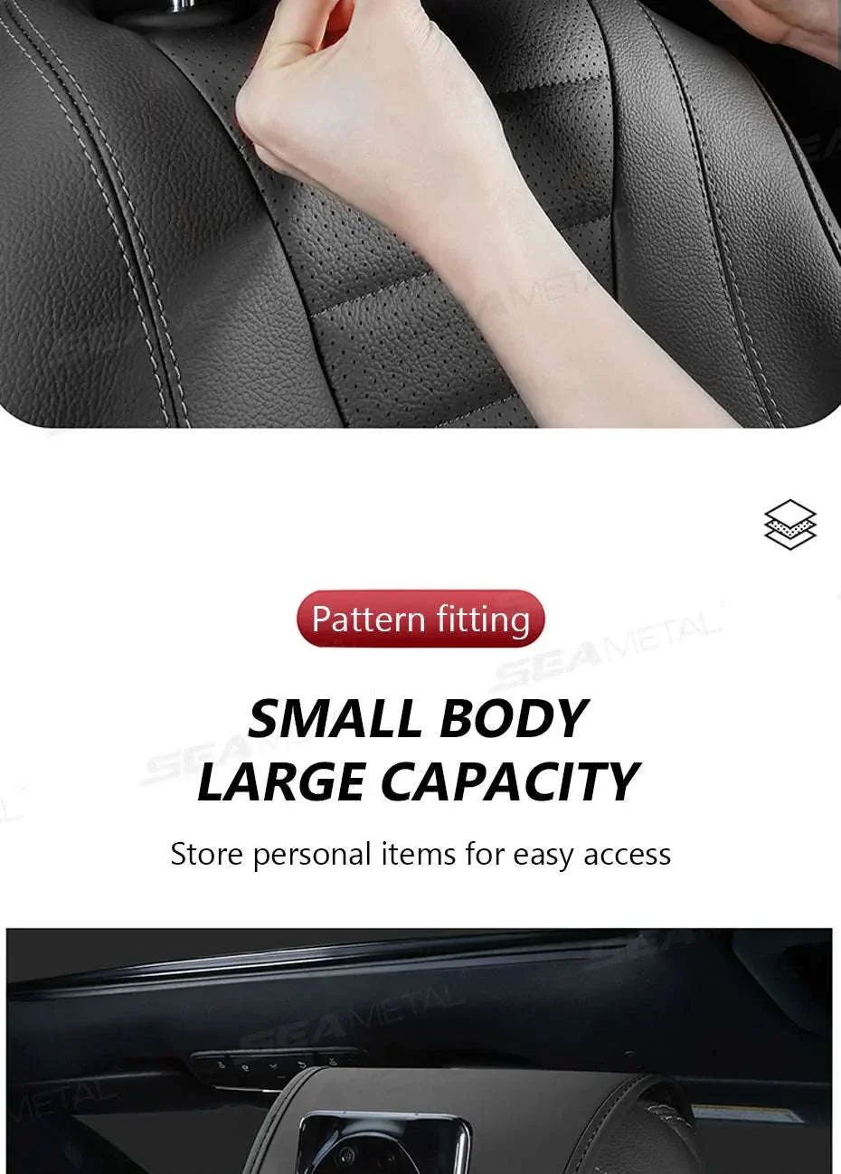 Car Headrest Cover Wear-Resistant Leatherette Protection - Image 13