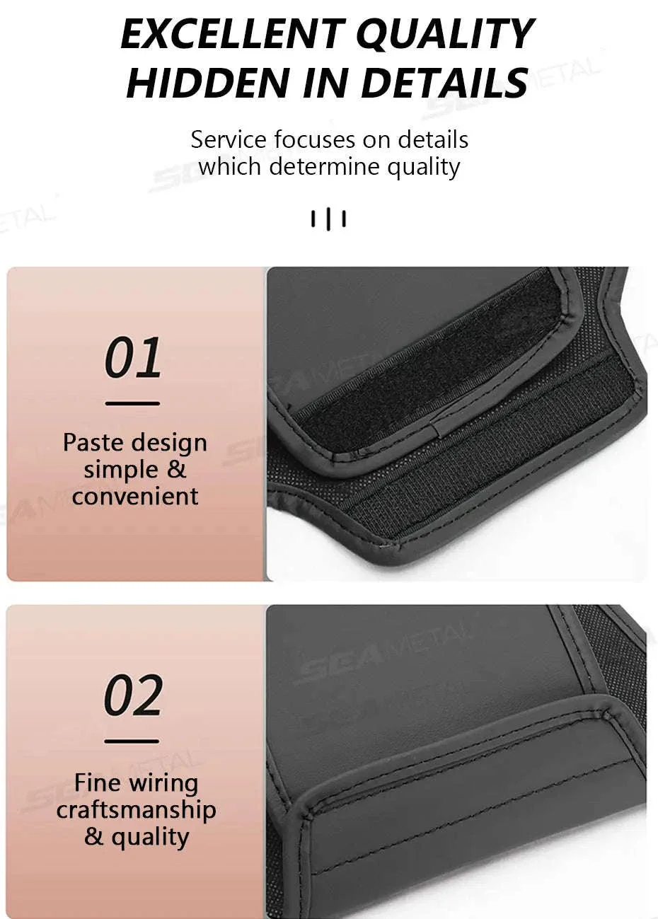 Car Headrest Cover Wear-Resistant Leatherette Protection - Image 16