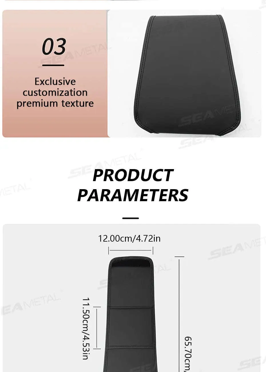 Car Headrest Cover Wear-Resistant Leatherette Protection - Image 17