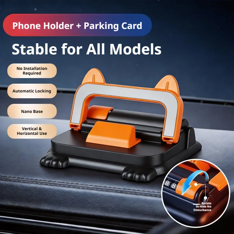 Car Phone Holder Dashboard Mount with Auto Lock and Silicone Grip - Image 21