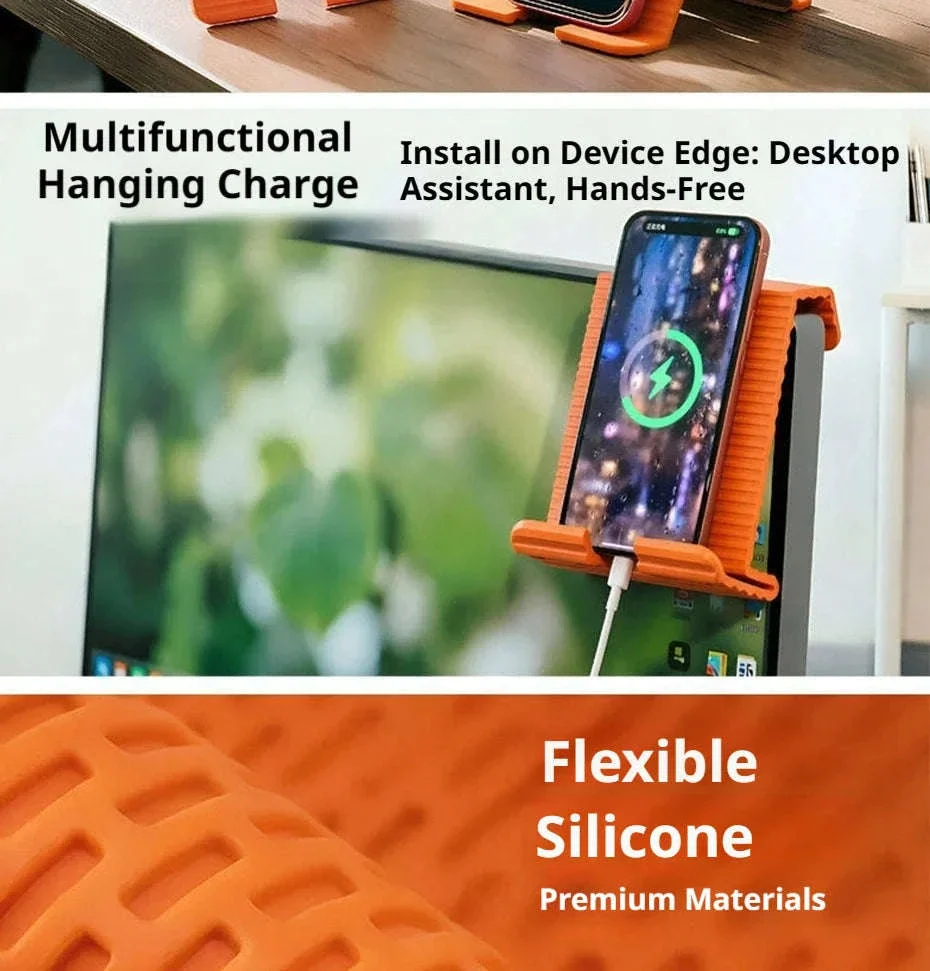 Foldable Flexible Silicone Phone Holder - Image 8