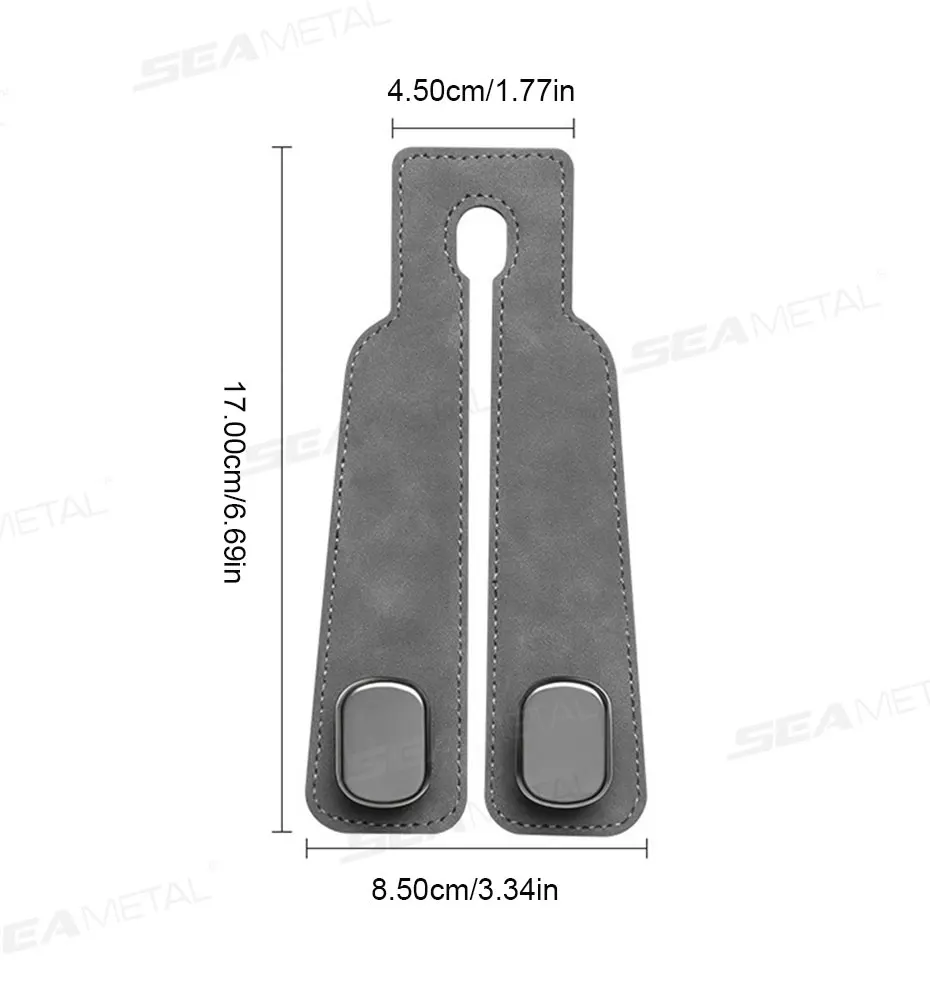 Car Seat Back Hook Luxury Suede Headrest Hanging Hook - Image 20