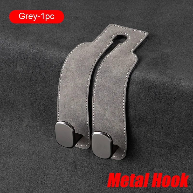 Car Seat Back Hook Luxury Suede Headrest Hanging Hook - Image 21