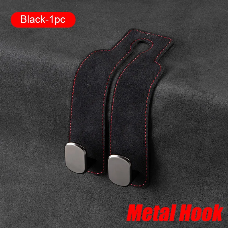 Car Seat Back Hook Luxury Suede Headrest Hanging Hook - Image 26