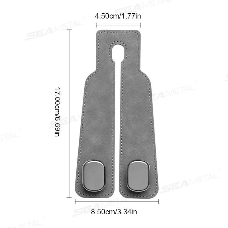 Car Seat Back Hook Luxury Suede Headrest Hanging Hook - Image 6