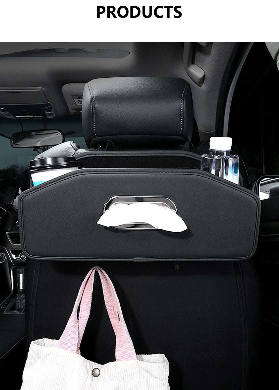 Car Seat Back Organizer with Tissue Holder, Cup Holder and Hooks - Image 16
