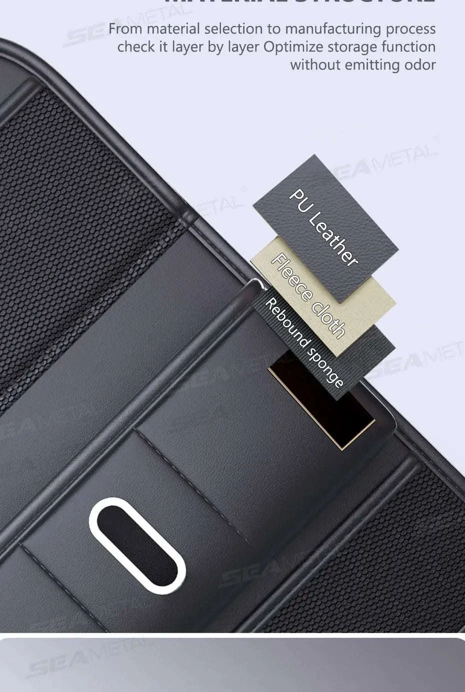 Car Seat Back Organizer with Foldable Tray - Image 12