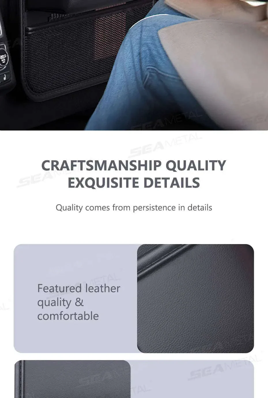 Car Seat Back Organizer with Foldable Tray - Image 17