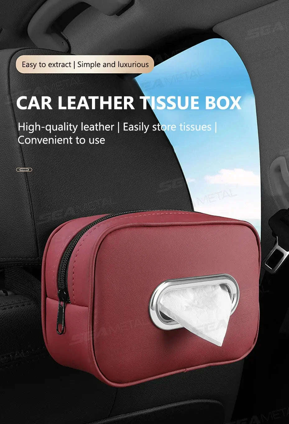 Car Seat Back Tissue Holder - Image 7