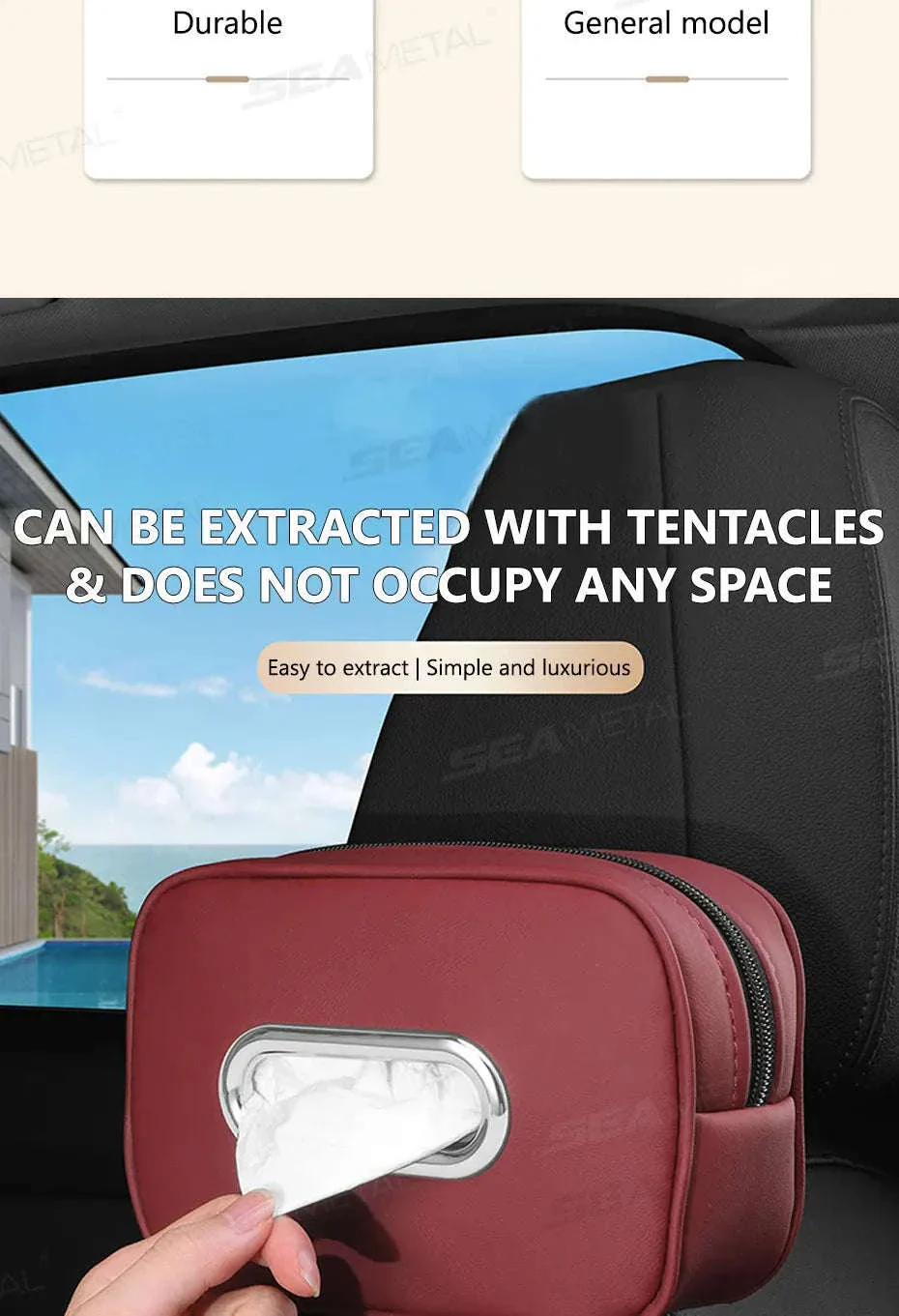 Car Seat Back Tissue Holder - Image 9