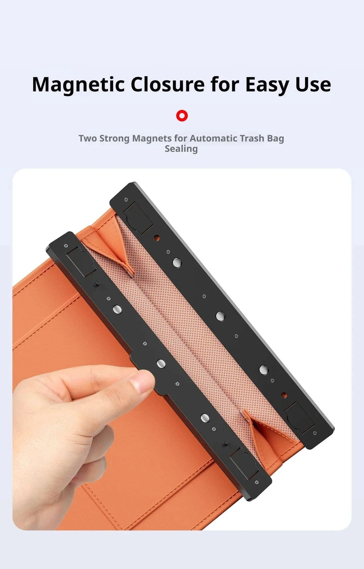 Car Seat Back Trash Can with Magnetic Lid - Image 17