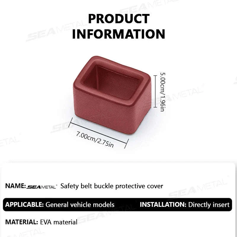 Car Seat Belt Buckle Protector Anti-Scratch Universal - Image 6