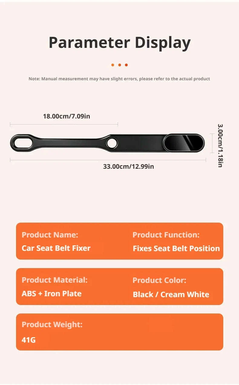 Car Seat Belt Holder Headrest Seat Belt Fastener - Image 18