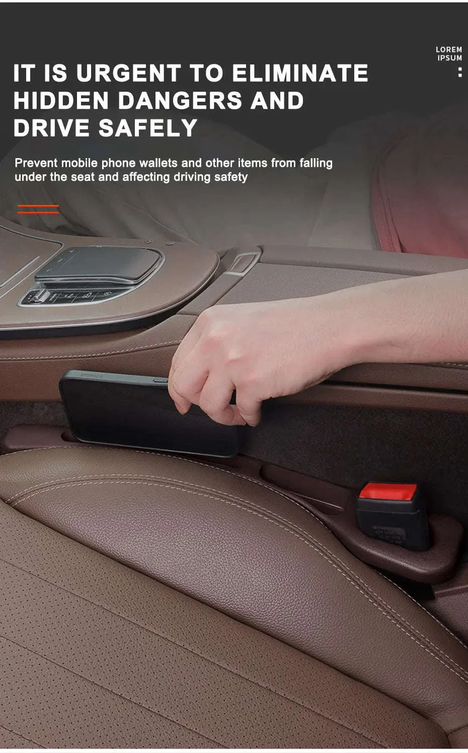 Car Seat Gap Filler Strip - Image 10