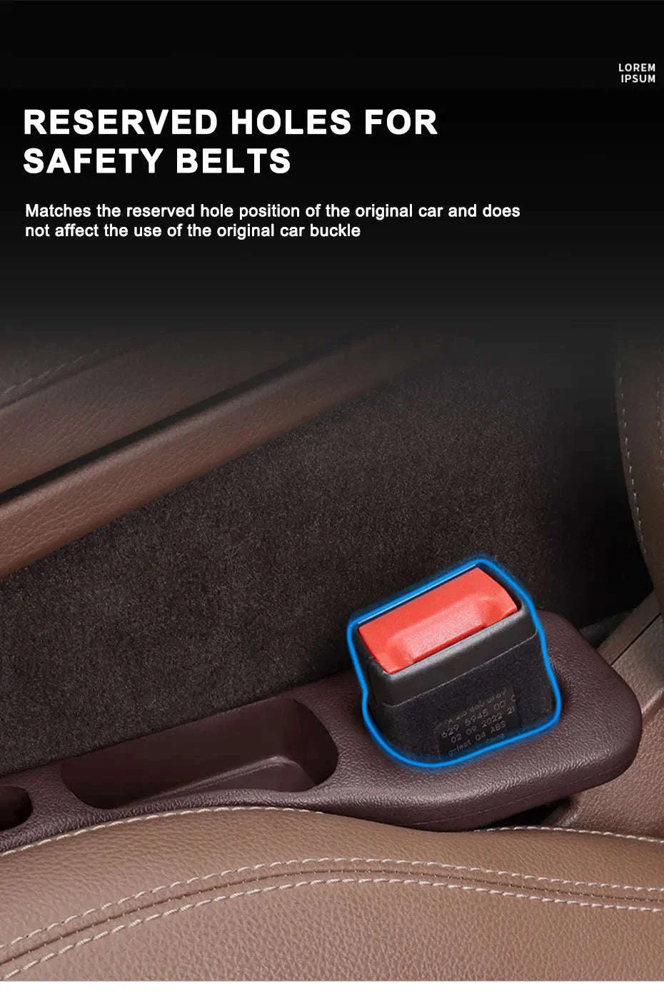 Car Seat Gap Filler Strip - Image 14