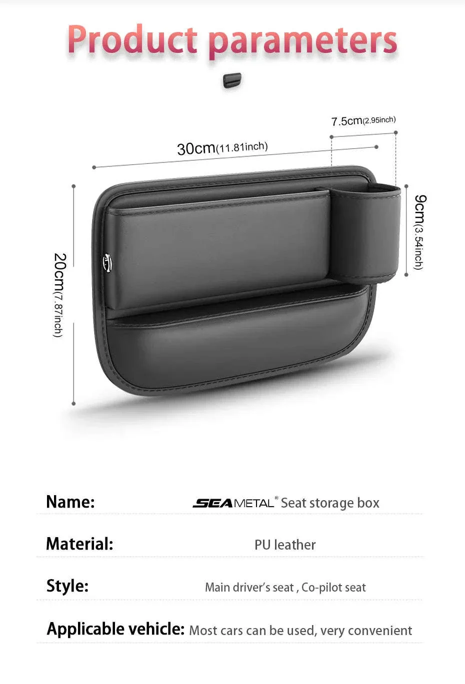 Car Seat Gap Organizer with Cup Holder - Image 15