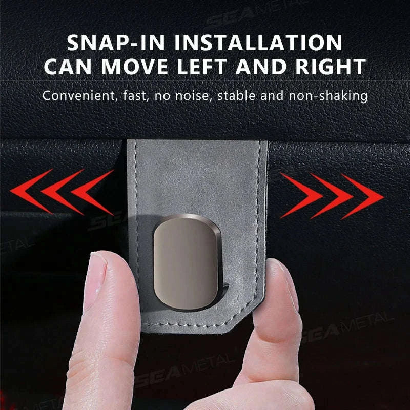 Car Seat Hook Hanger for Bag, 15kg Capacity, Suede and Alloy - Image 2