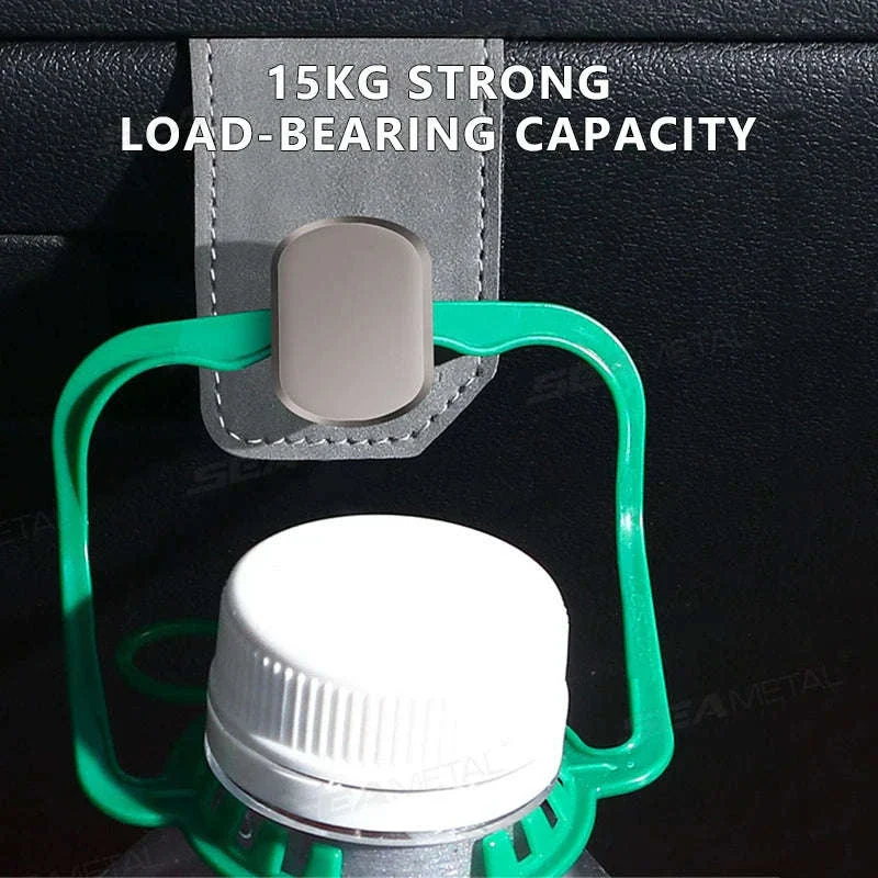 Car Seat Hook Hanger for Bag, 15kg Capacity, Suede and Alloy - Image 3