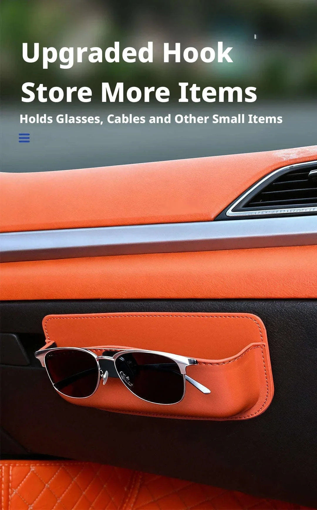Car Seat Side Organizer with Glasses Storage - Image 11