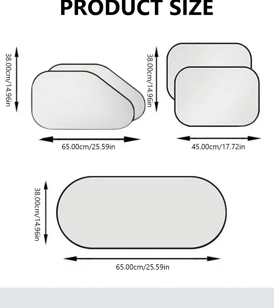 Car Side Window Sun Shade Polyester Sun Protection Cover - Image 9