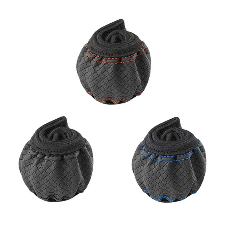 Car Steering Wheel Cover Anti-Slip PU Leather Universal 37-39cm - Image 6