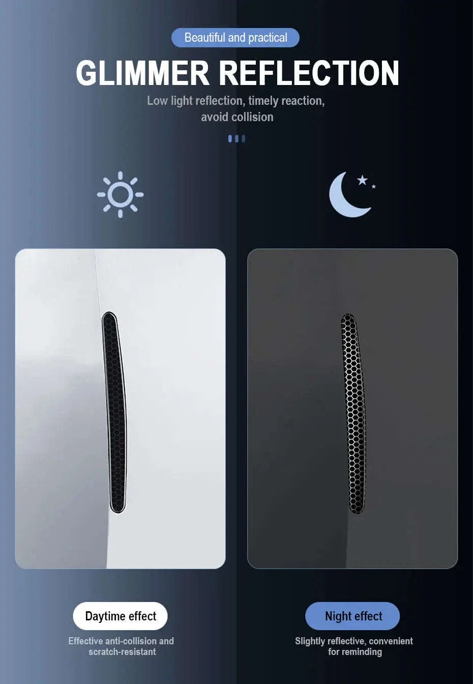Car Door Handle Protective Film with Reflective Trim - Image 11