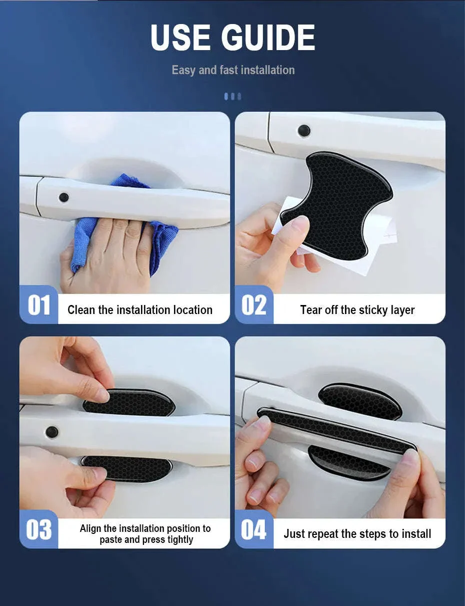 Car Door Handle Protective Film with Reflective Trim - Image 13