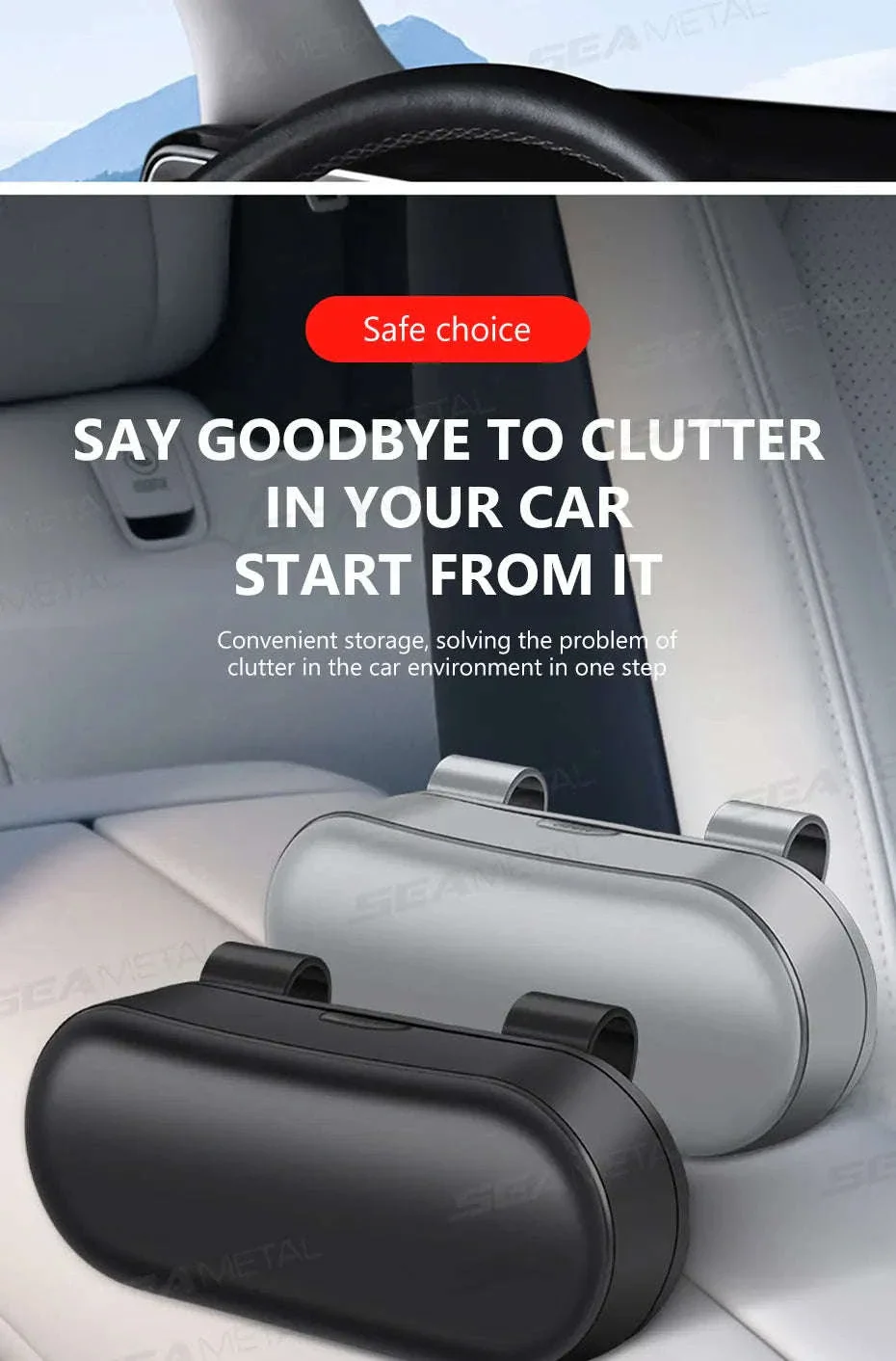 Car Sun Visor Glasses Case Anti-Scratch Sunglasses Storage Box - Image 13