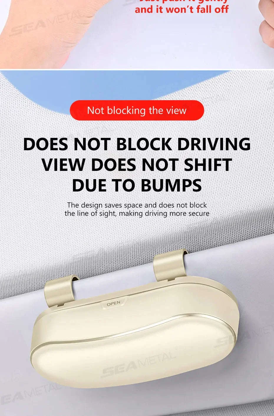 Car Sun Visor Glasses Case Anti-Scratch Sunglasses Storage Box - Image 16