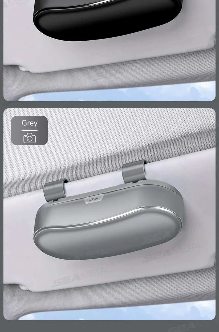 Car Sun Visor Glasses Case Anti-Scratch Sunglasses Storage Box - Image 19
