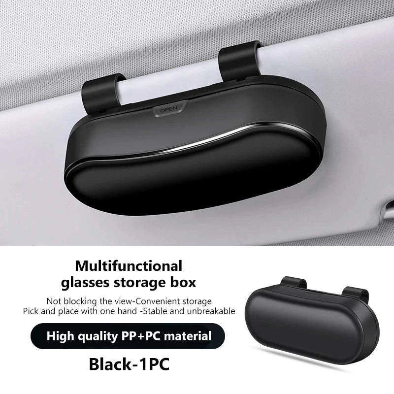 Car Sun Visor Glasses Case Anti-Scratch Sunglasses Storage Box - Image 21