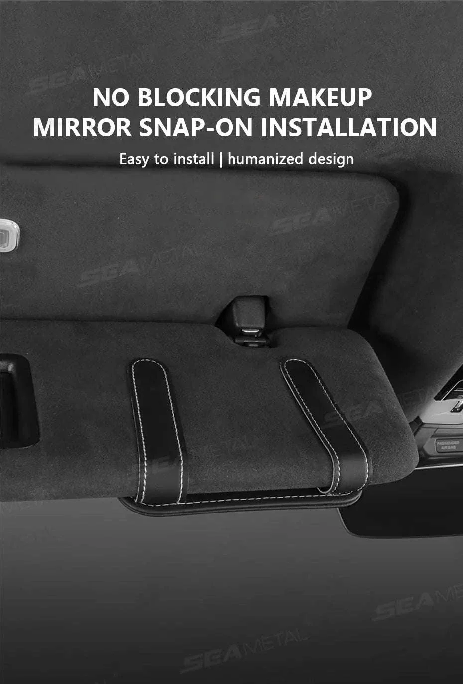 Car Sun Visor Glasses Clip with Card Holder - Image 13