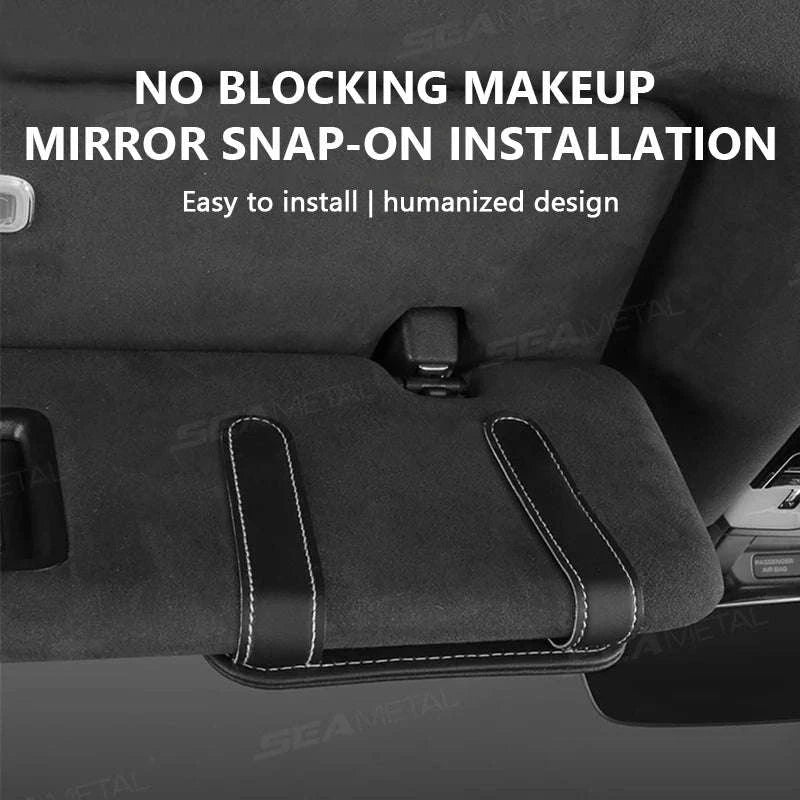 Car Sun Visor Glasses Clip with Card Holder - Image 3