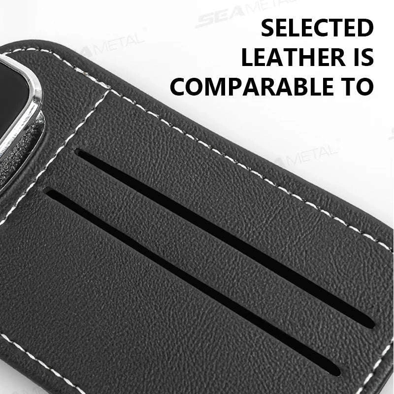 Car Sun Visor Glasses Clip with Card Holder - Image 5