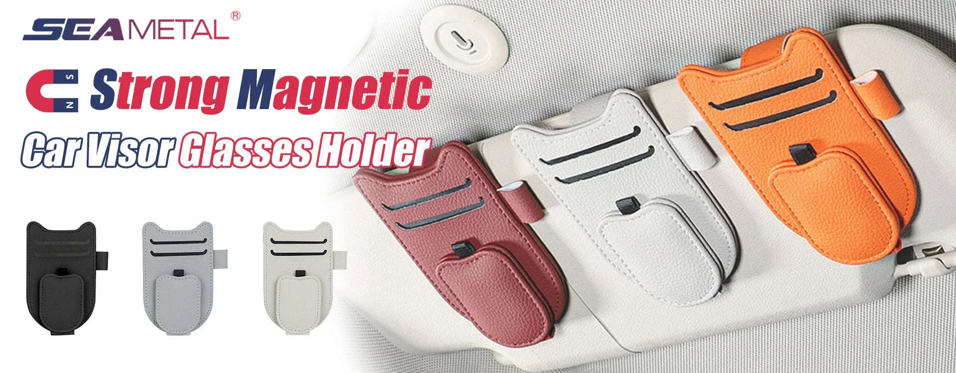 Car Sun Visor Storage Bag with Glasses Case and Tissue Holder - Image 7