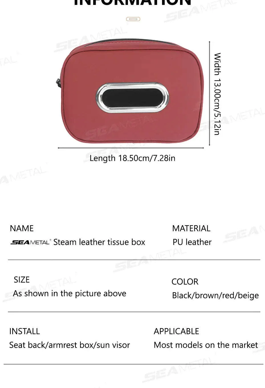 Car Tissue Holder with Adjustable Strap - Image 19