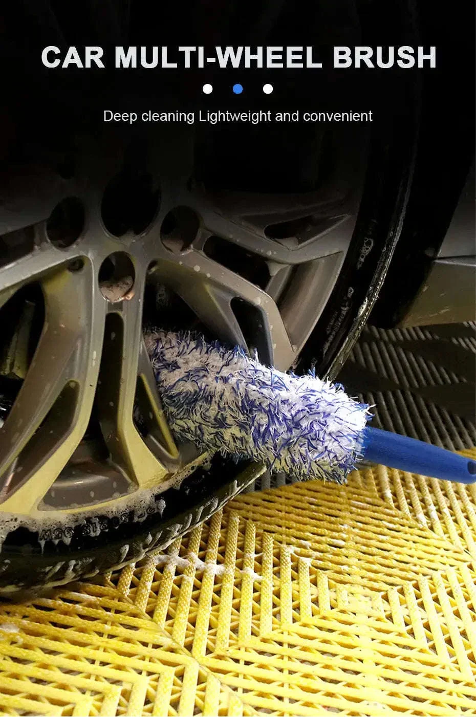 Car Wheel Hub Brush for Deep Cleaning Tight Wheel Spaces - Image 7