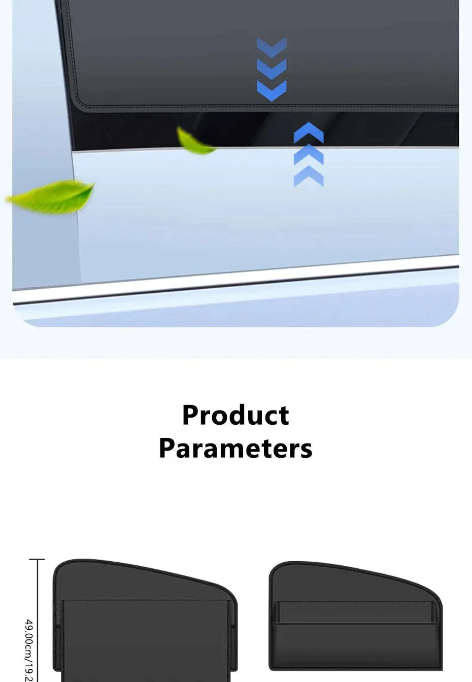 Car Window Sunshade Magnetic Side Window Curtain - Image 17