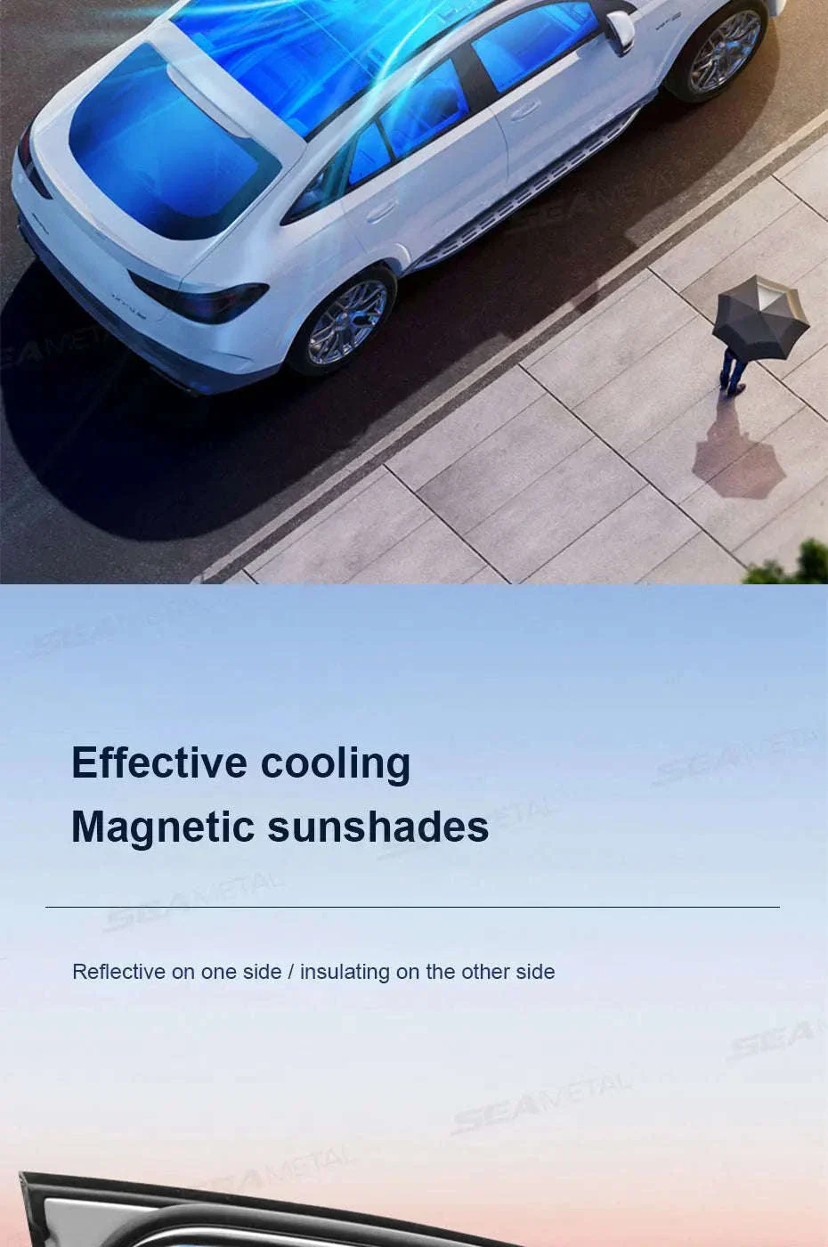 Car Windshield Sun Shade UV-Reflective Laser Layer - Image 13