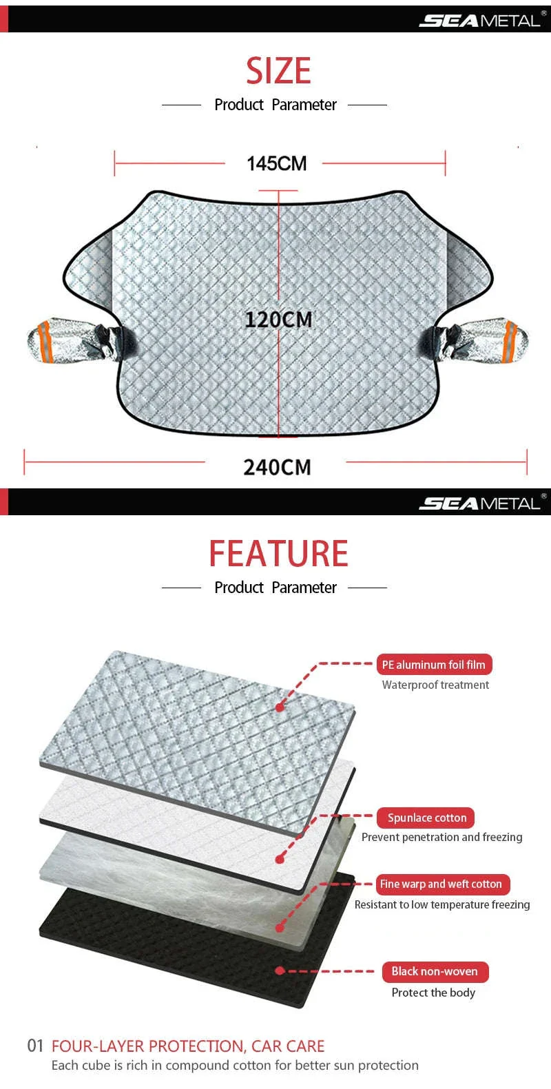 Car Windshield Snow Cover - Image 11