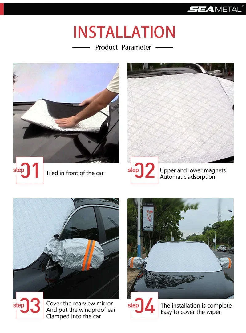 Car Windshield Snow Cover - Image 16