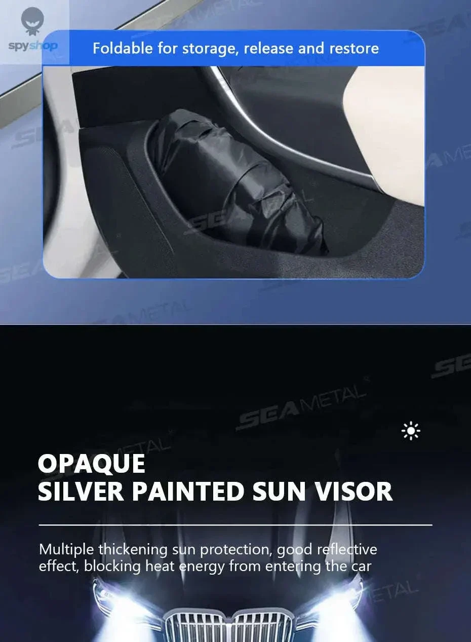 Foldable Car Windshield Sun Shade for Cooler Parking - Image 12