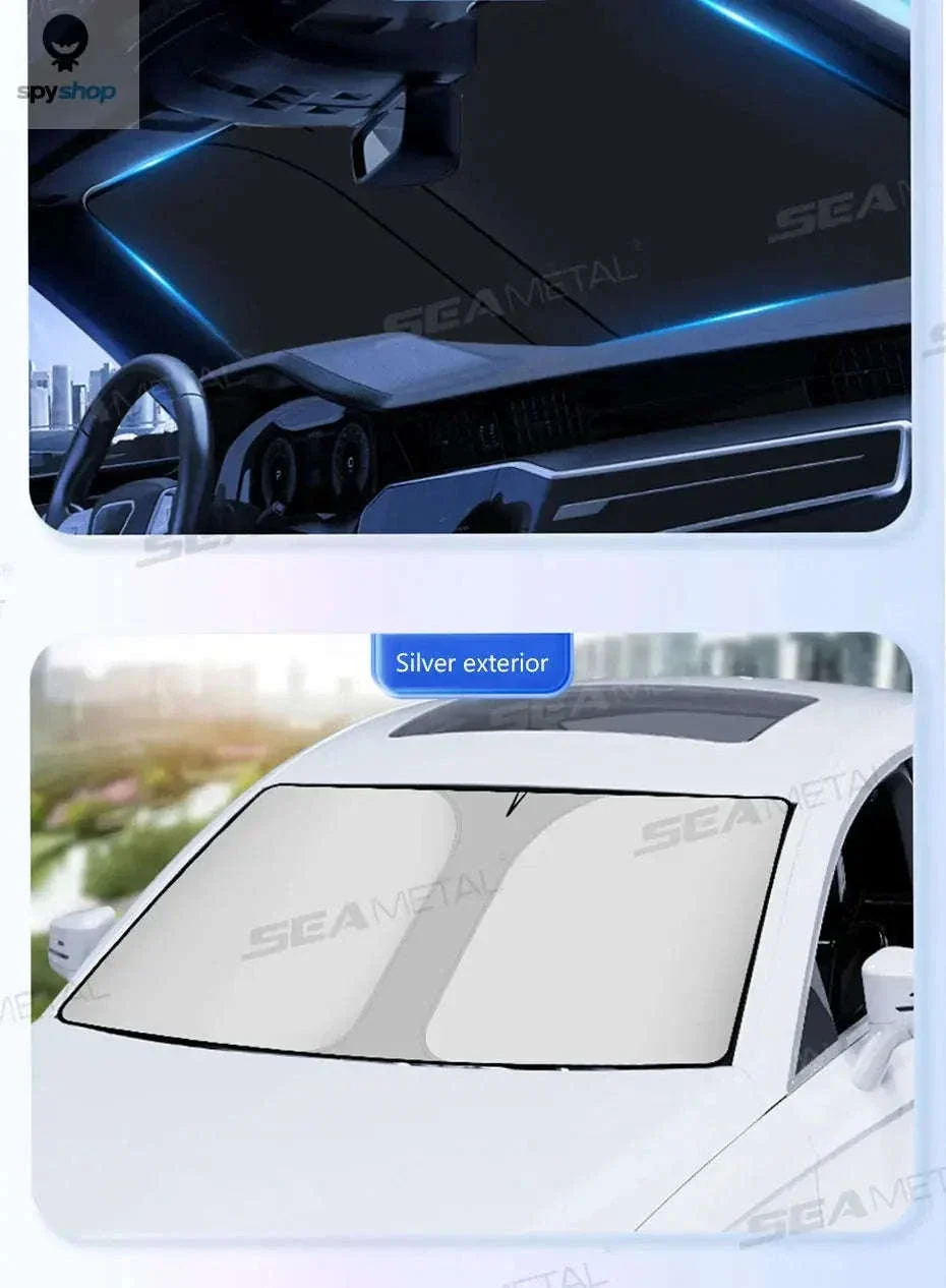 Foldable Car Windshield Sun Shade for Cooler Parking - Image 17