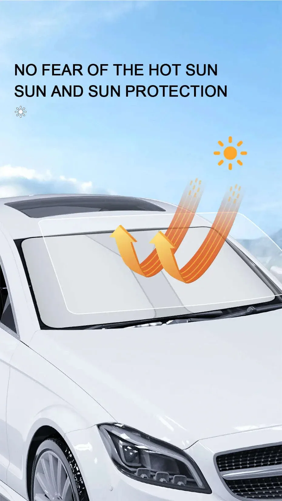 Car Windshield Sun Shade Foldable Front Window Sun Protection Cover - Image 10