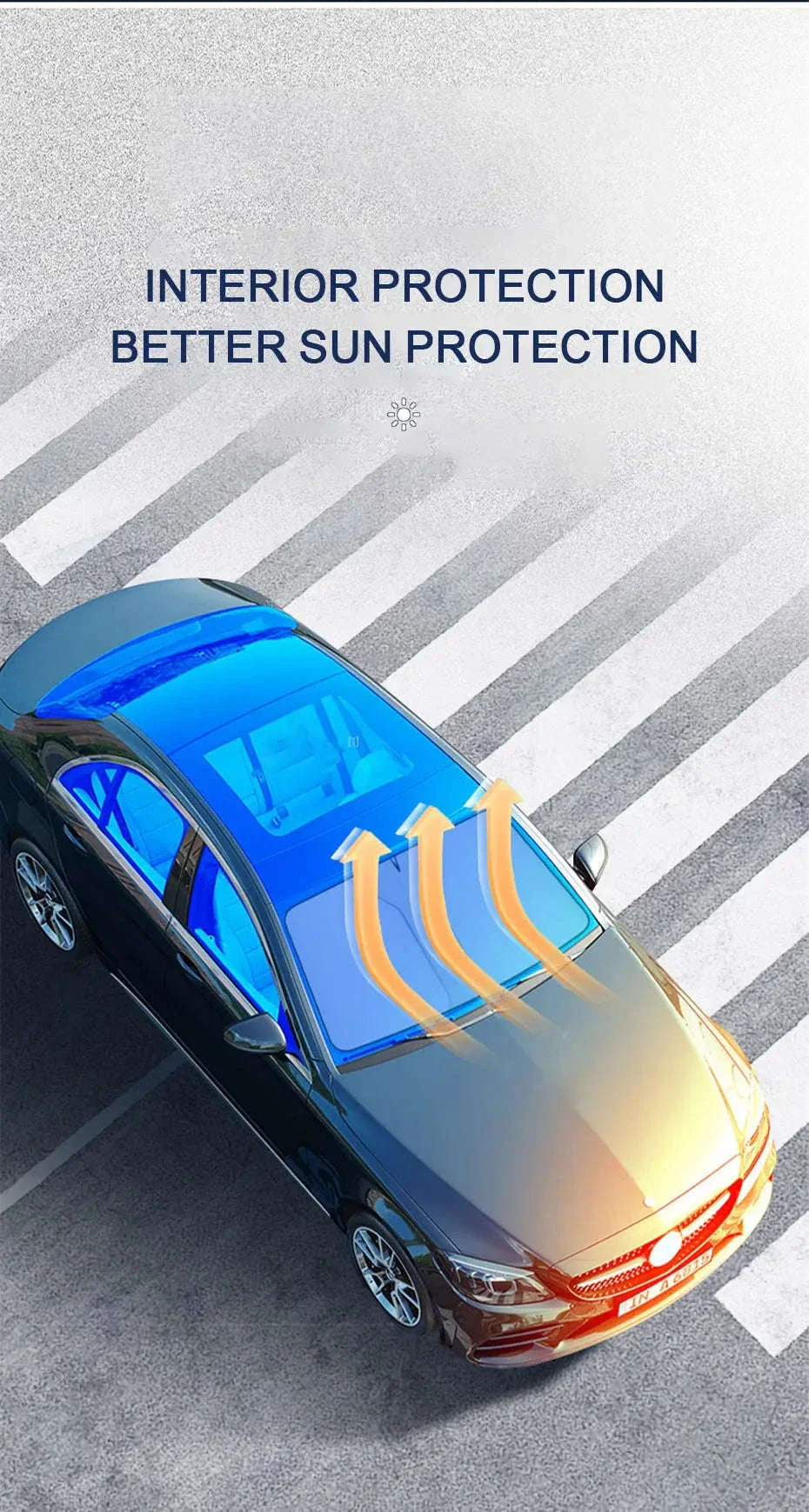 Car Windshield Sun Shade Foldable Front Window Sun Protection Cover - Image 13