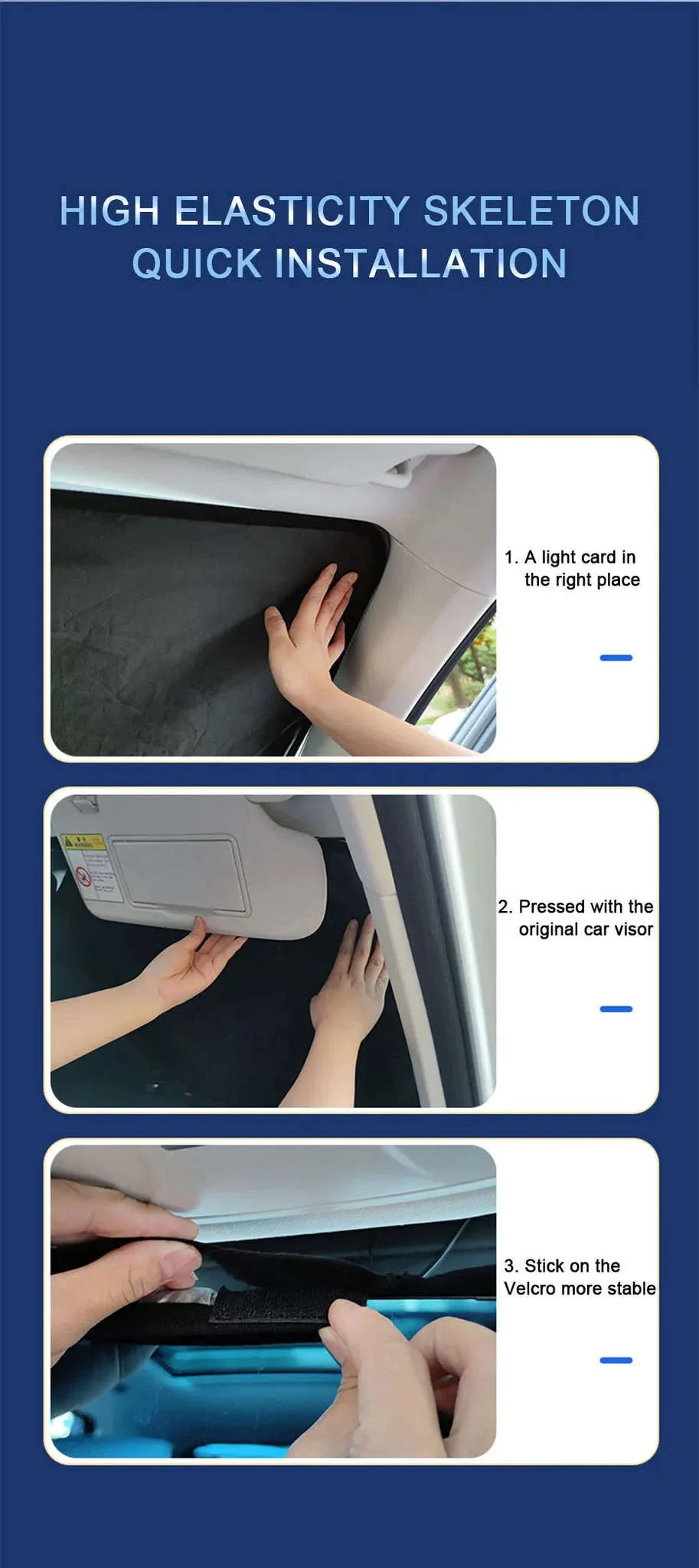Car Windshield Sun Shade Foldable Front Window Sun Protection Cover - Image 17