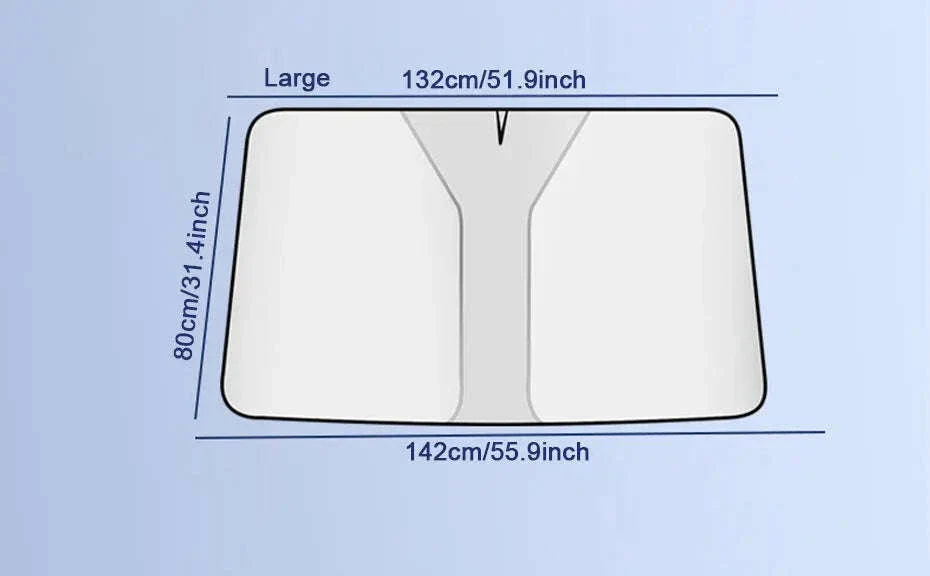 Car Windshield Sun Shade Foldable Front Window Sun Protection Cover - Image 19